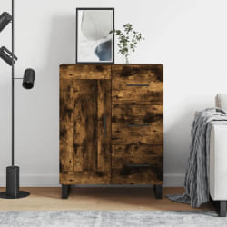 vidaXL Buffet chêne fumé 69,5x34x90 cm bois d'ingénierie