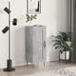 vidaXL Buffet Gris béton 34,5x34x90 cm Bois d'ingénierie