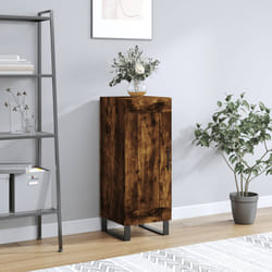 vidaXL Buffet Chêne fumé 34,5x34x90 cm Bois d'ingénierie