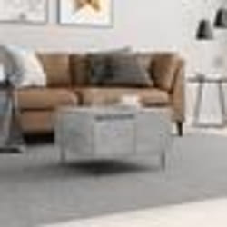 vidaXL Table basse gris béton 55x55x36,5 cm bois d'ingénierie