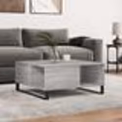vidaXL Table basse sonoma gris 80x80x36,5 cm bois d'ingénierie