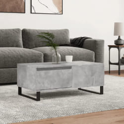 VidaXL Table Basse Gris Béton