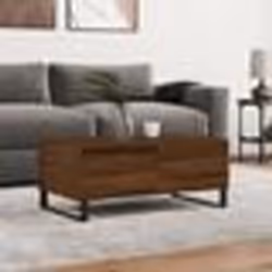 vidaXL Table basse Chêne marron 90x50x36,5 cm Bois d'ingénierie