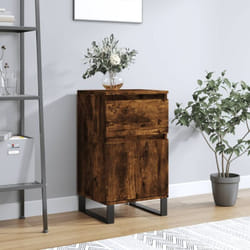 Vidaxl - Buffet chêne fumé 40x35x70 cm bois d'ingénierie