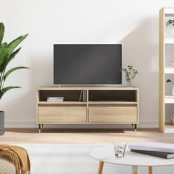 vidaXL Meuble TV chêne sonoma 100x34,5x44,5 cm bois d'ingénierie