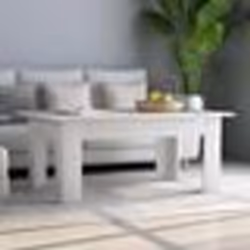 vidaXL Meuble TV blanc brillant 100x34,5x44,5 cm bois d'ingénierie