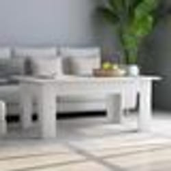 vidaXL Meuble TV blanc brillant 100x34,5x44,5 cm bois d'ingénierie