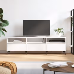 Description générale Ce meuble TV avec un grand espace de rangement est un complément pratique et attrayant pour votre salon  ...