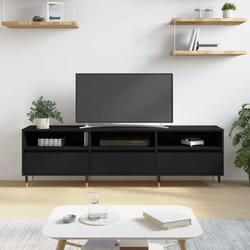 Vidaxl - Meuble tv noir 150x30x44,5 cm bois d'ingénierie