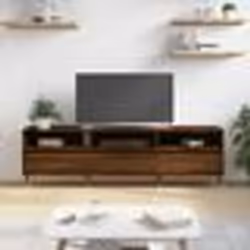vidaXL Meuble TV chêne marron 150x30x44,5 cm bois d'ingénierie