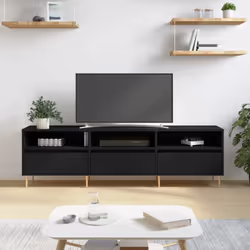 Ce meuble TV avec un grand espace de rangement est un complément pratique et attrayant pour votre salon ou votre chambre à co ...