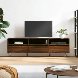 vidaXL Meuble TV chêne marron 150x30x44,5 cm bois d'ingénierie