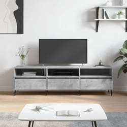 Vidaxl - Meuble tv gris béton 150x30x44,5 cm bois d'ingénierie