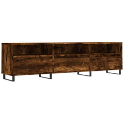 vidaXL Meuble TV chêne fumé 150x30x44,5 cm bois d'ingénierie