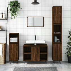 Vidaxl - Armoire de bain chêne marron 30x30x100 cm bois d'ingénierie