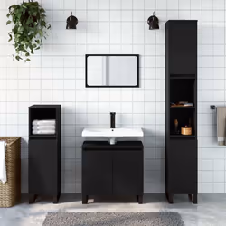 Cette armoire de salle de bain est censée être un excellent supplément à votre salle de bain, ce qui lui donne une apparence  ...