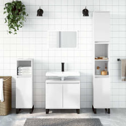 Vidaxl - Armoire de bain blanc brillant 58x33x60 cm bois d'ingénierie