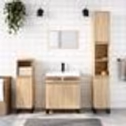 vidaXL Armoire de bain chêne sonoma 58x33x60 cm bois d'ingénierie