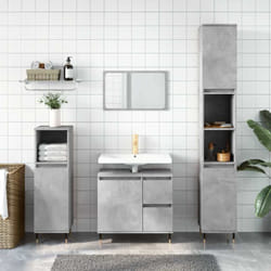Vidaxl - Armoire de salle de bain gris béton 65x33x60 cm