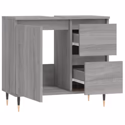 VidaXL 831602 miroir de salle de bain et armoire de rangement pour évier - Vue supplémentaire 4