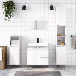 VidaXL 831606, Blanc, Bois, 650 mm, 330 mm, 600 mm, 10 cm