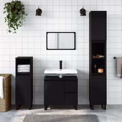 Description générale Cette armoire de salle de bain est un excellent ajout à votre espace, offrant une apparence ordonnée et  ...