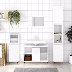 VidaXL 831620 miroir de salle de bain et armoire de rangement pour évier