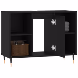 VidaXL 831621 miroir de salle de bain et armoire de rangement pour évier - Vue supplémentaire 4