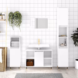 VidaXL 831622 miroir de salle de bain et armoire de rangement pour évier