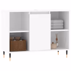 VidaXL 831622 miroir de salle de bain et armoire de rangement pour évier