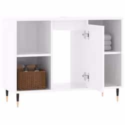 VidaXL 831622 miroir de salle de bain et armoire de rangement pour évier - Vue supplémentaire 4