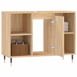 VidaXL 831623 miroir de salle de bain et armoire de rangement pour évier - Vue supplémentaire 4