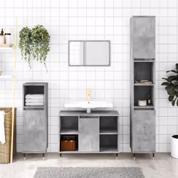 VidaXL 831624 miroir de salle de bain et armoire de rangement pour évier