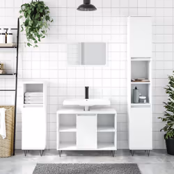 VidaXL 831628 miroir de salle de bain et armoire de rangement pour évier