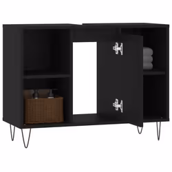 VidaXL 831629 miroir de salle de bain et armoire de rangement pour évier - Vue supplémentaire 4