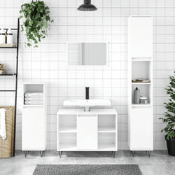 VidaXL 831630 miroir de salle de bain et armoire de rangement pour évier
