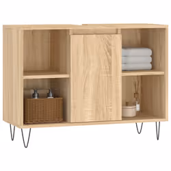 VidaXL 831631 miroir de salle de bain et armoire de rangement pour évier