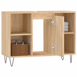 VidaXL 831631 miroir de salle de bain et armoire de rangement pour évier - Vue supplémentaire 4
