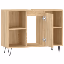 VidaXL 831631 miroir de salle de bain et armoire de rangement pour évier - Vue supplémentaire 6