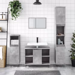 VidaXL 831632 miroir de salle de bain et armoire de rangement pour évier