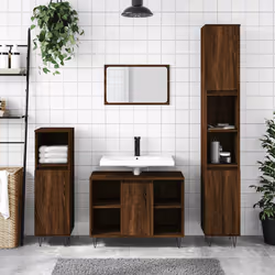 VidaXL 831635 miroir de salle de bain et armoire de rangement pour évier