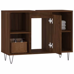 VidaXL 831635 miroir de salle de bain et armoire de rangement pour évier - Vue supplémentaire 4