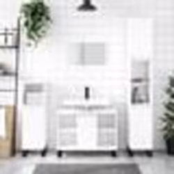 vidaXL Armoire de salle de bain blanc brillant 80x33x60 cm
