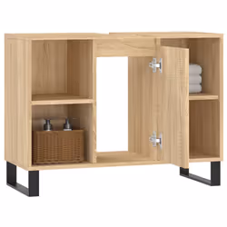 VidaXL 831639 miroir de salle de bain et armoire de rangement pour évier - Vue supplémentaire 4