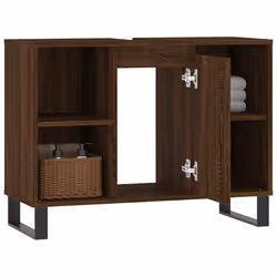 VidaXL 831643 miroir de salle de bain et armoire de rangement pour évier - Vue supplémentaire 4