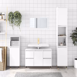 Cette armoire de salle de bain est censée être un excellent supplément à votre salle de bain, ce qui lui donne une apparence  ...