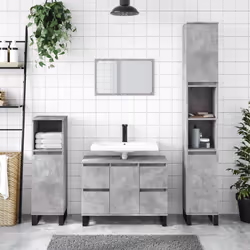 VidaXL 831664 miroir de salle de bain et armoire de rangement pour évier