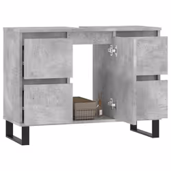 VidaXL 831664 miroir de salle de bain et armoire de rangement pour évier