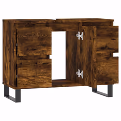 VidaXL 831665 miroir de salle de bain et armoire de rangement pour évier - Vue supplémentaire 4