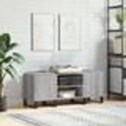 vidaXL Armoire à disques sonoma gris 121x38x48 cm bois d'ingénierie